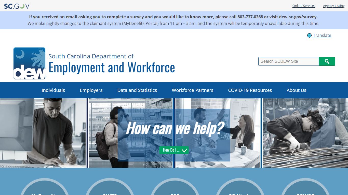 Home | SC Department of Employment and Workforce